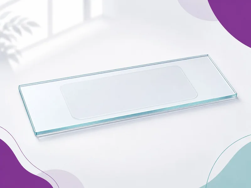 A single glass slide, the way the cells an FNAC draws are prepared for the pathologist