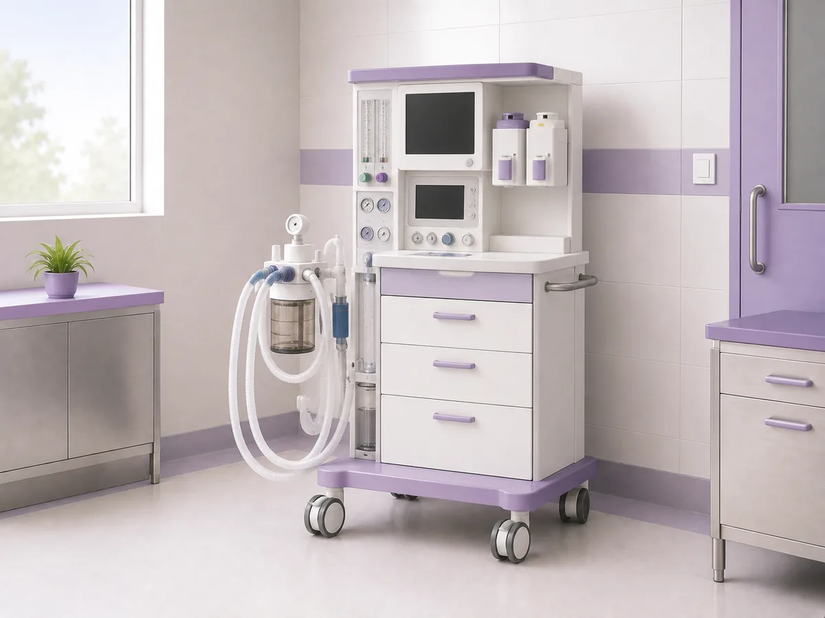 An anaesthesia machine in a CION operation theatre, used when a surgical biopsy is done under a general anaesthetic
