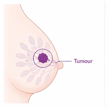 Stage 1 breast cancer diagram - CION Cancer Clinics