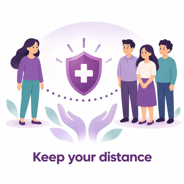 Diagram of avoiding crowds and washing hands during low blood counts - CION Cancer Clinics