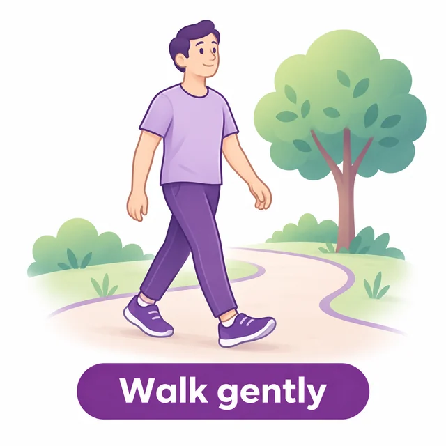 Diagram of gentle walking during blood cancer treatment - CION Cancer Clinics