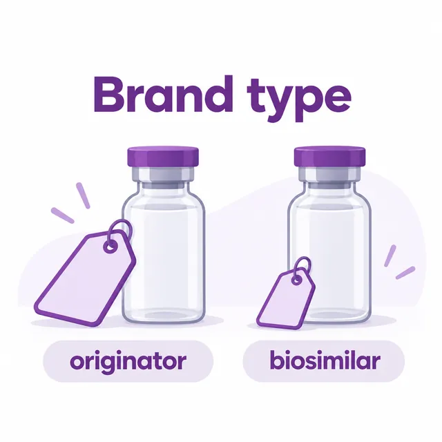 Diagram showing how an originator or biosimilar brand changes the base price - CION Cancer Clinics