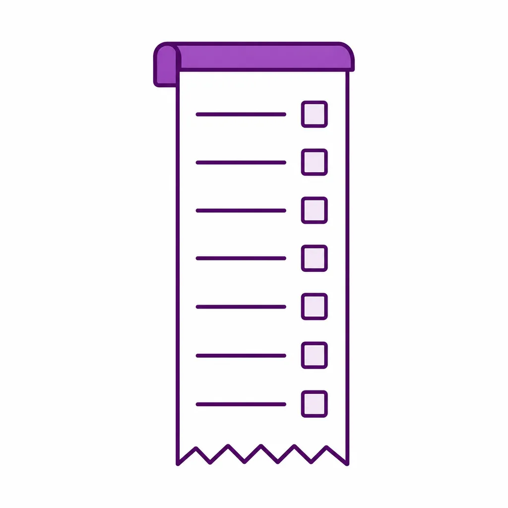 An itemised bill with many lines, representing the full course of treatment