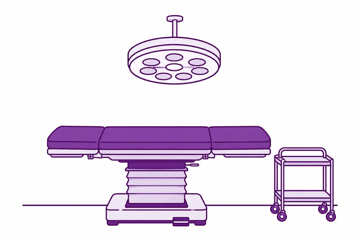 An operating theatre, where cancer surgery is centralised