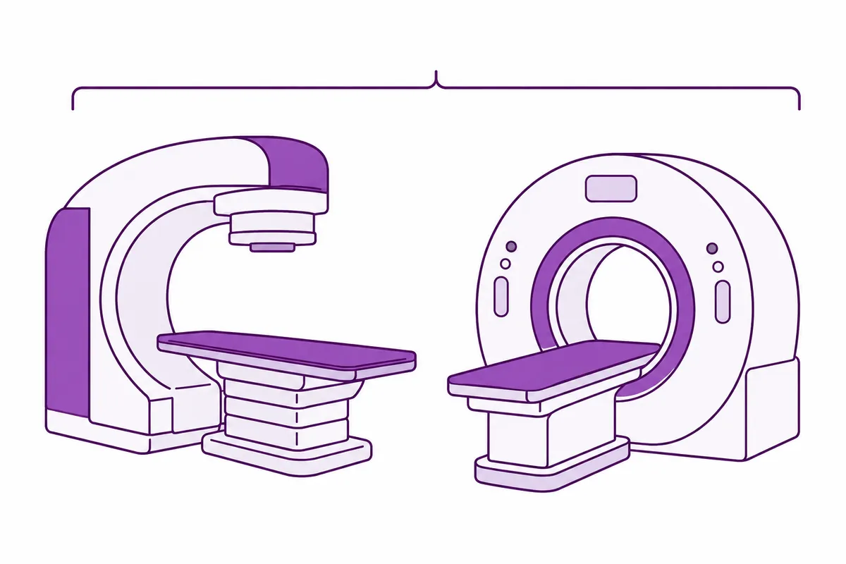 Radiation therapy and PET-CT equipment at a partner centre