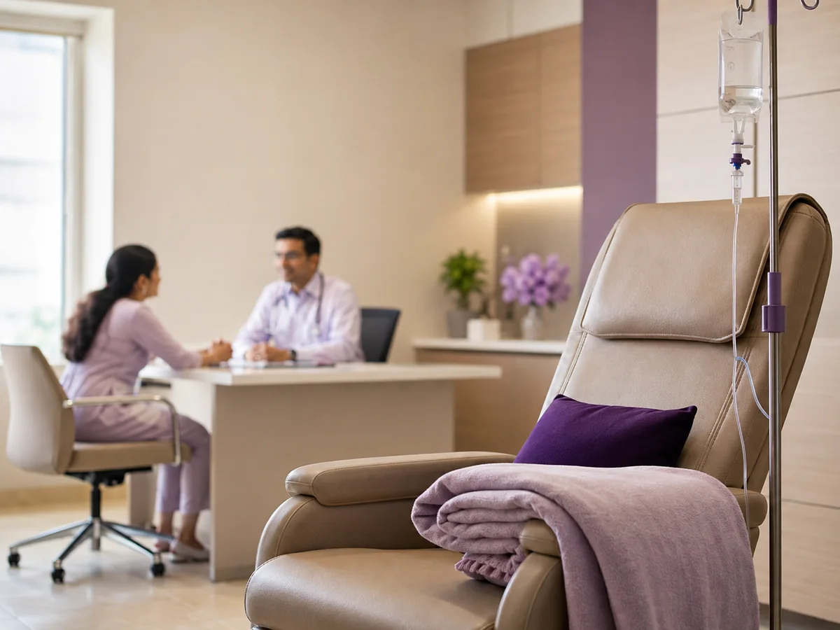 Consultation and day-care chemotherapy at a CION centre in Hyderabad