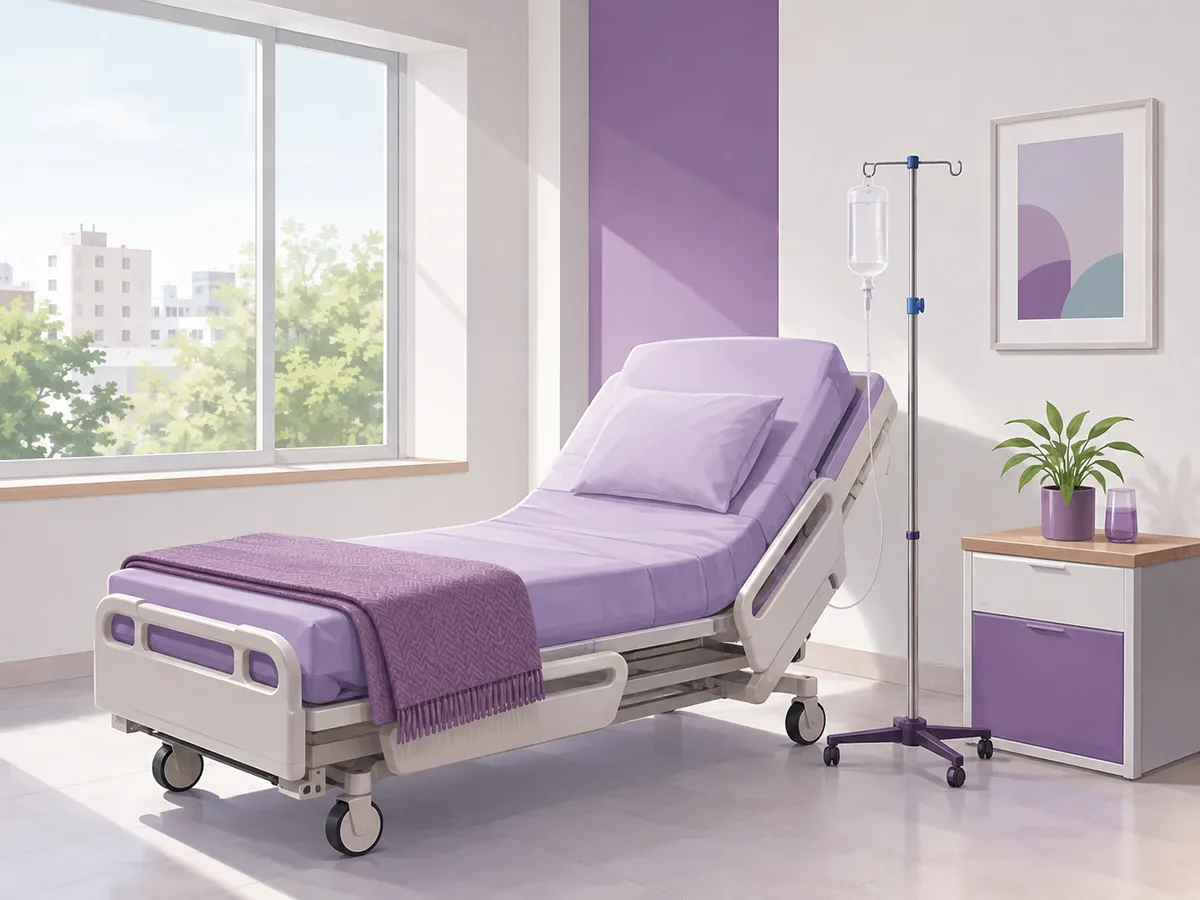 A day-care bed for chemotherapy at a CION centre