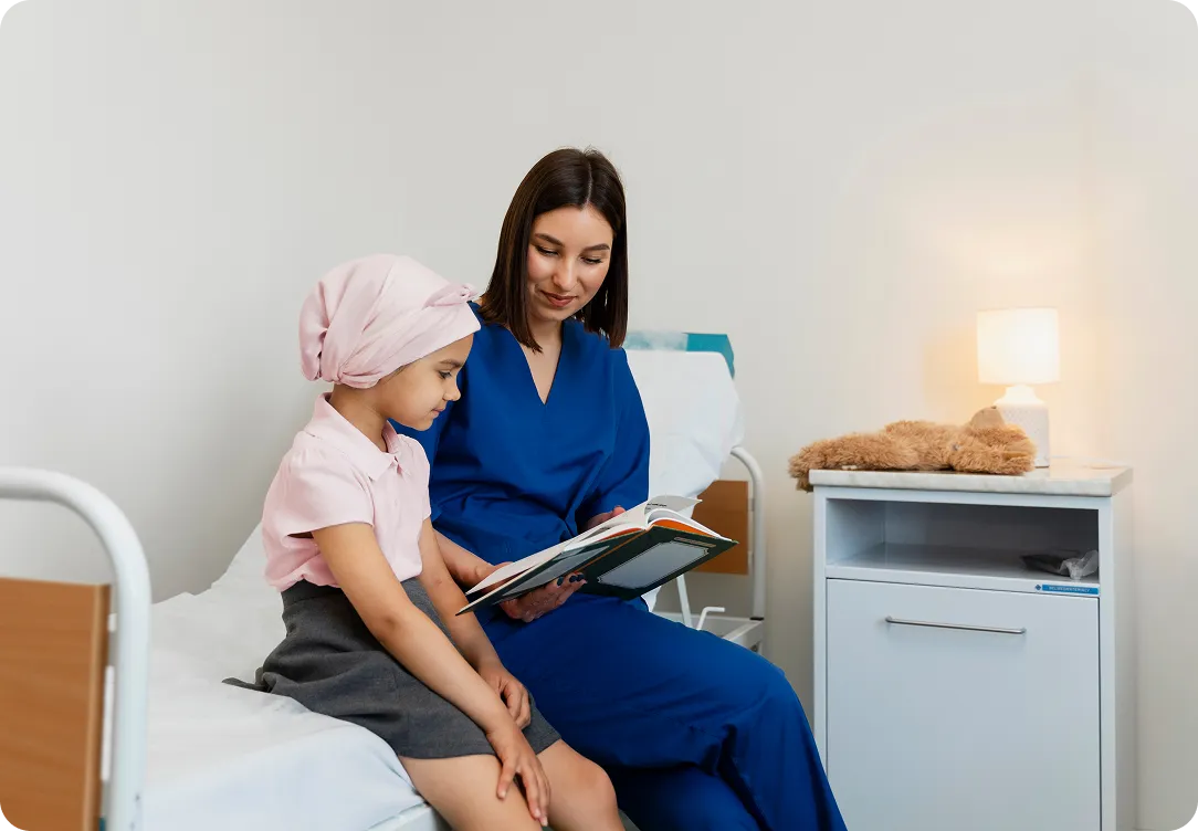 Doctor with child patient