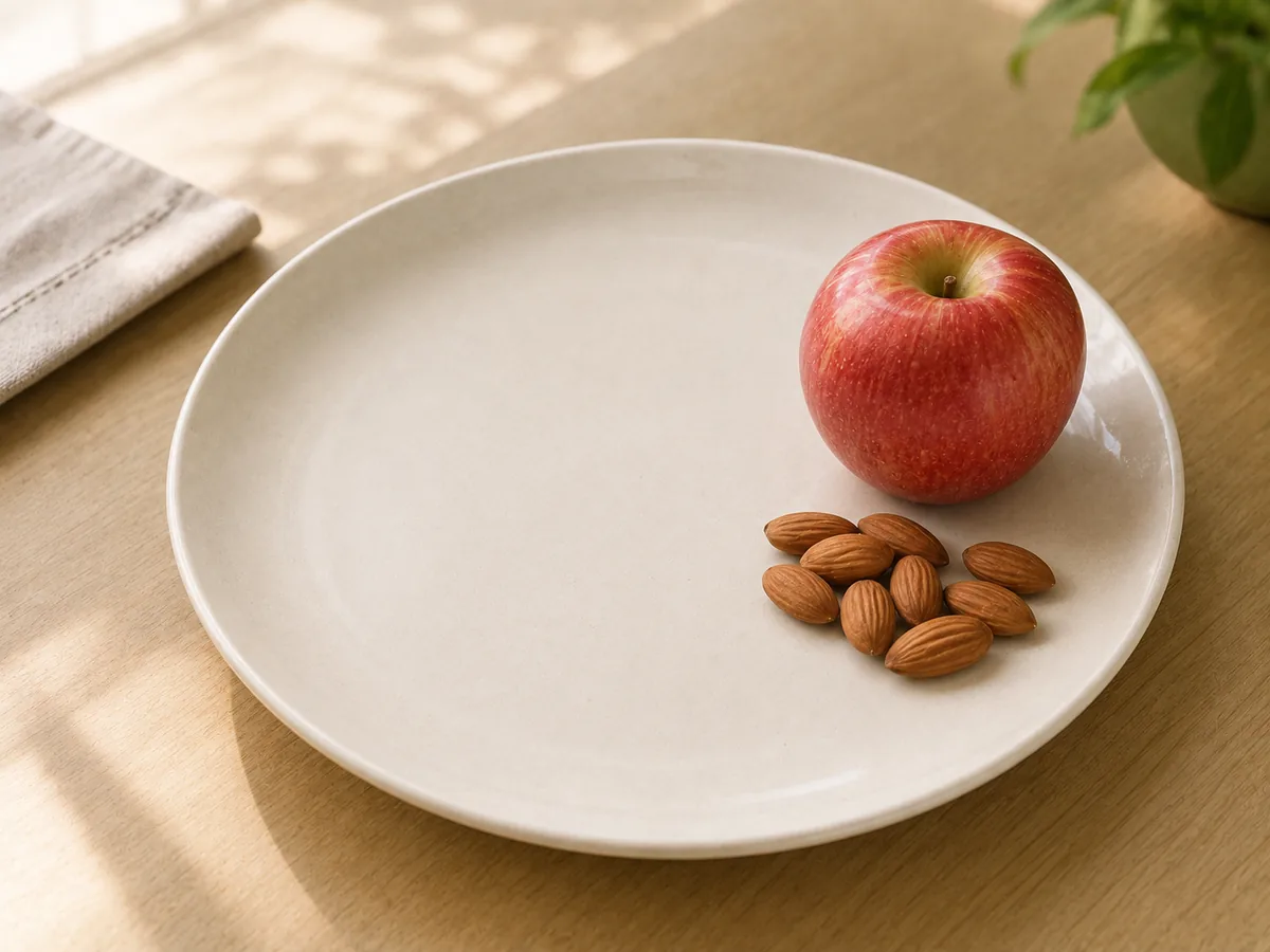 Hard food left uneaten on a plate