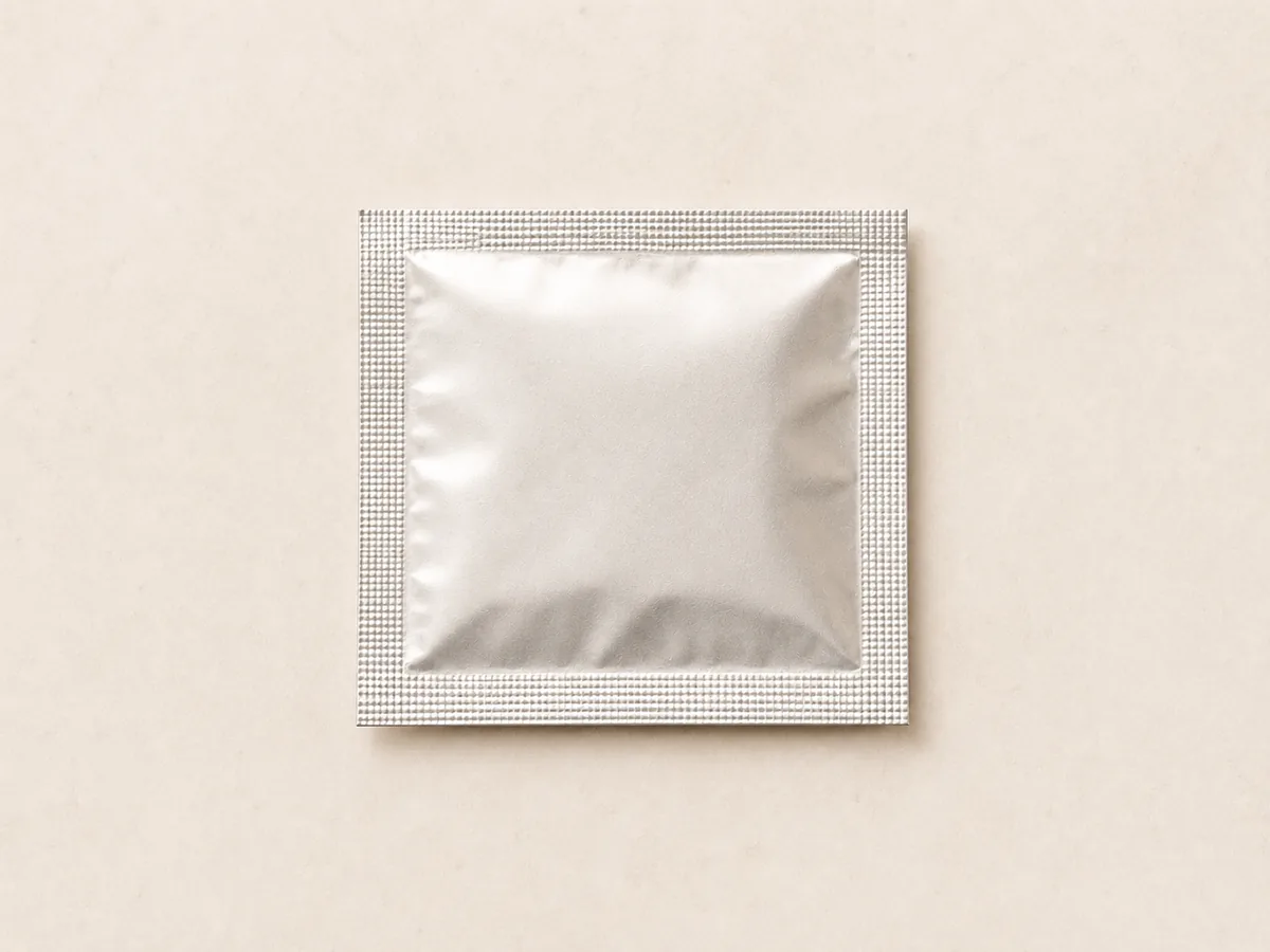 A sealed sachet, tobacco-free but still containing areca nut