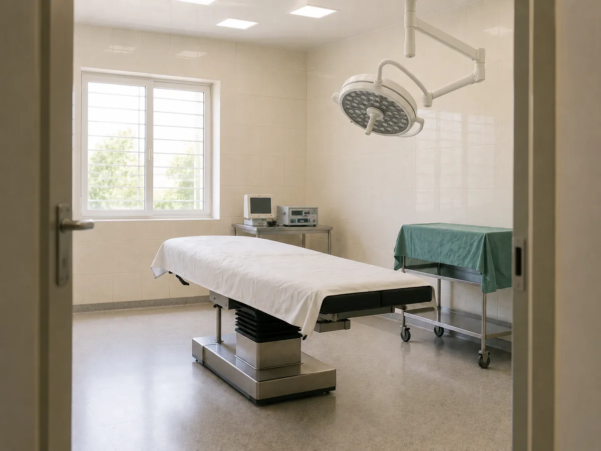 An operation theatre, for the severe cases that need it