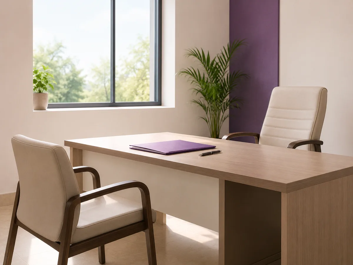 A consulting room where the mouth is checked and recorded