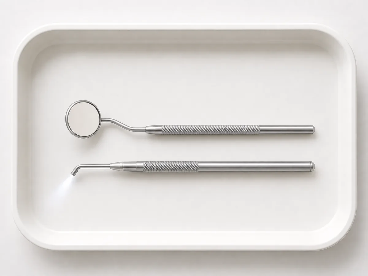 A dental mirror, for the areas hardest to see yourself