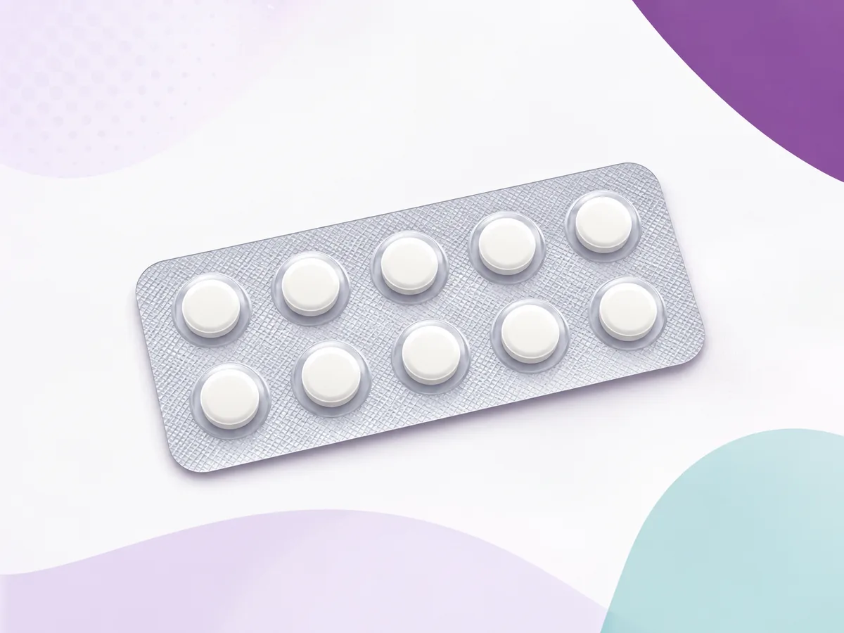 A plain tablet strip, for the infections that respond to treatment