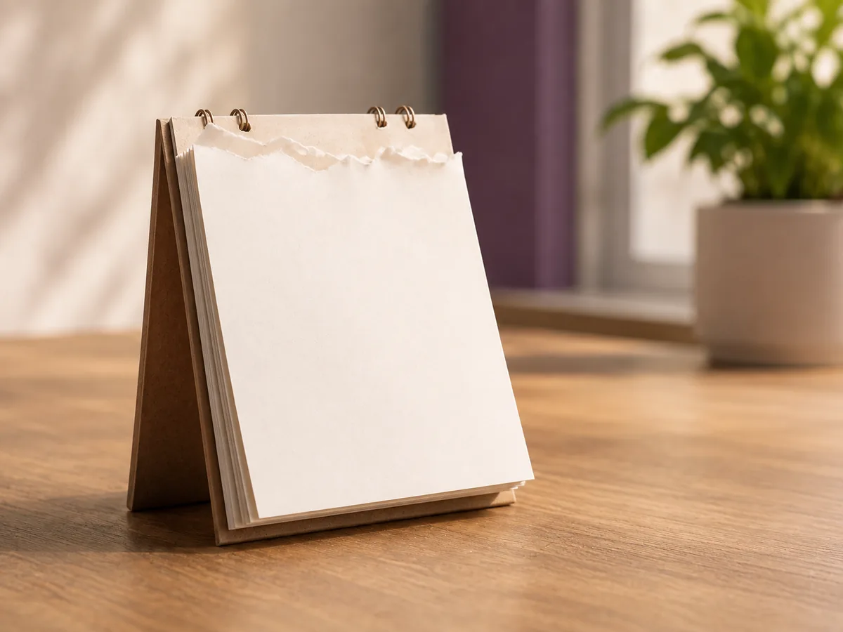 A thinning tear-off calendar