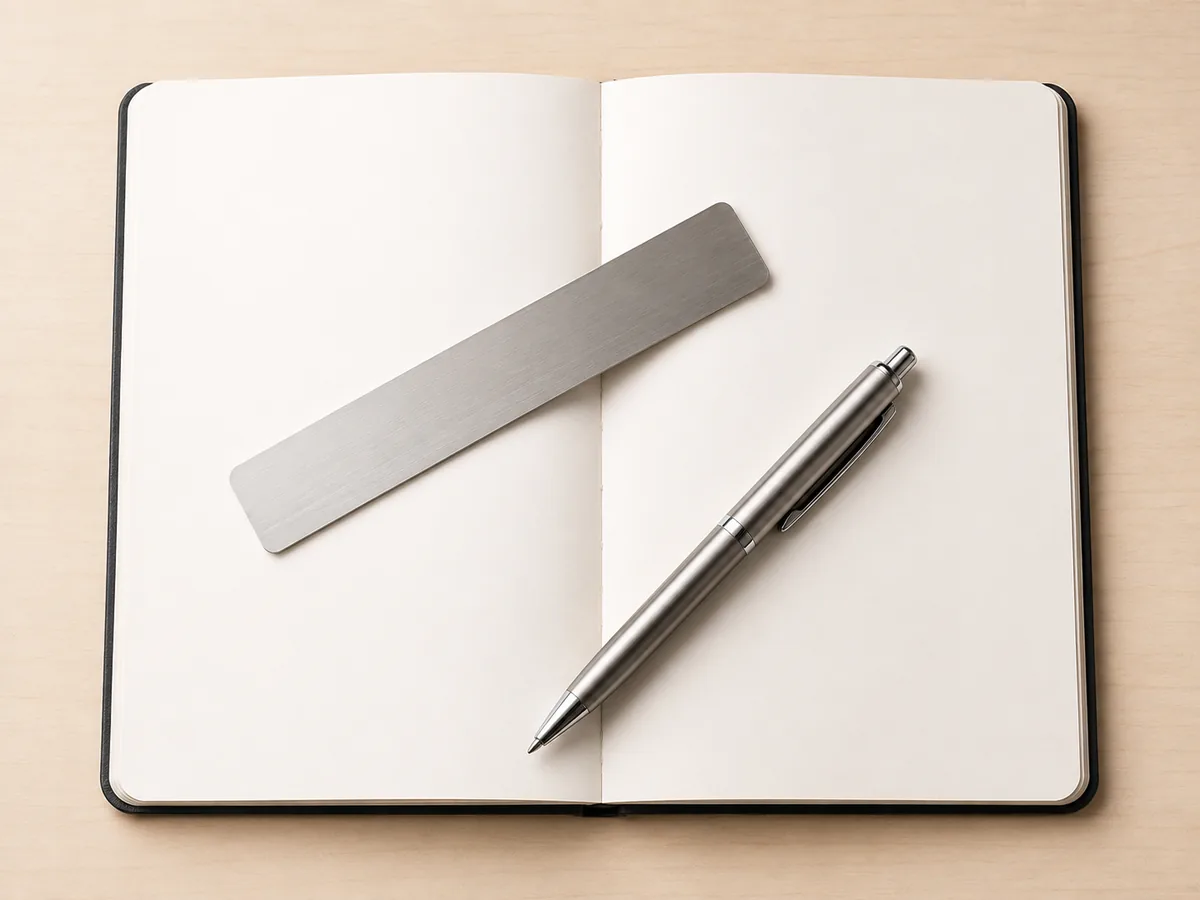 A ruler and notebook where a finding is recorded